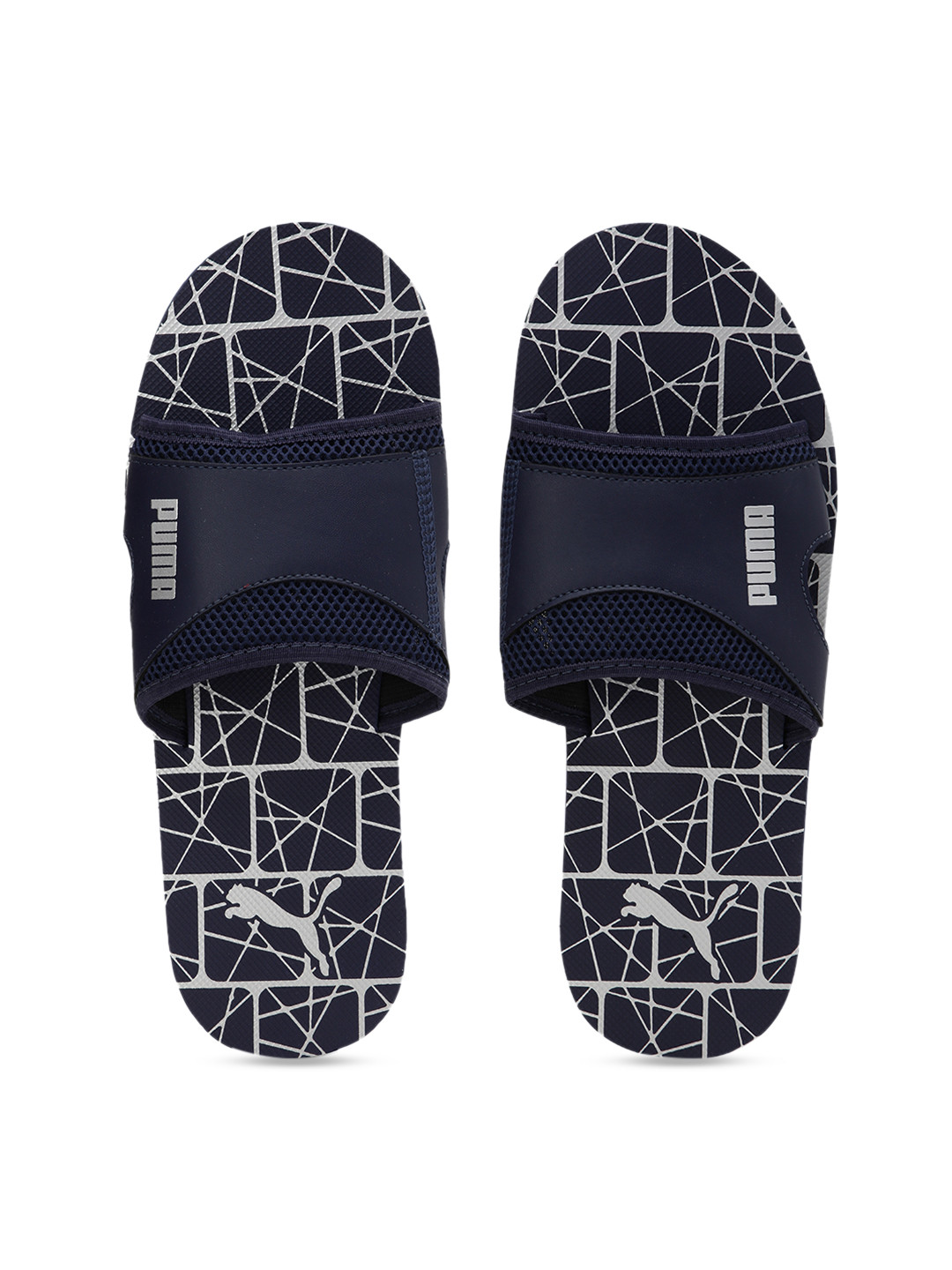 

Puma Unisex Navy Blue Printed Thong Flip-Flops