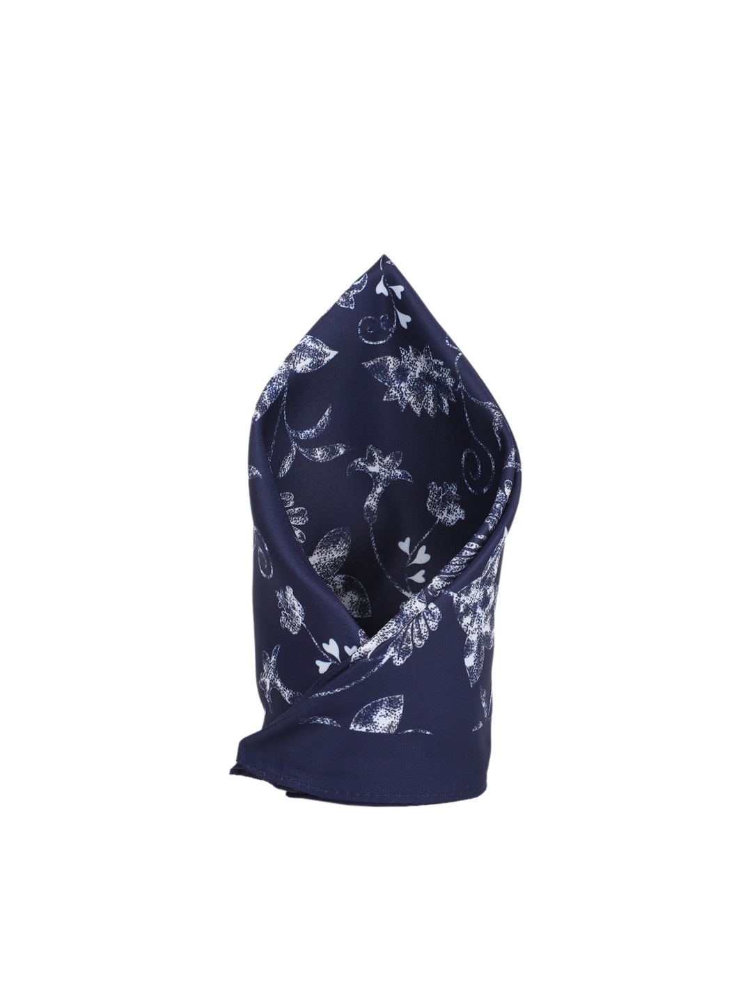 

Peter England Men Navy Blue Printed Pocket Square