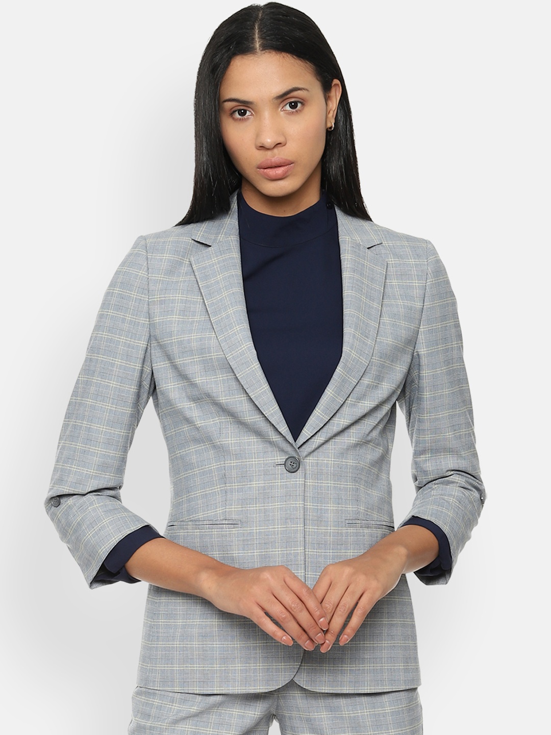 

Van Heusen Woman Women Grey Checked Blazer
