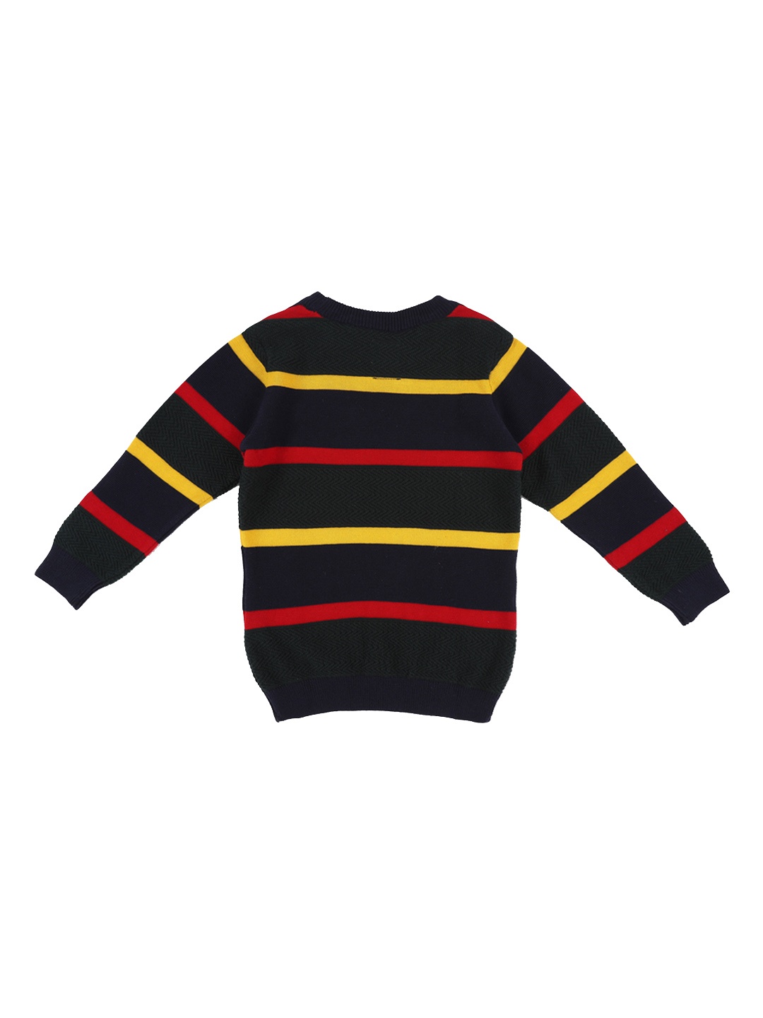 

Allen Solly Junior Boys Black & Yellow Striped Sweater