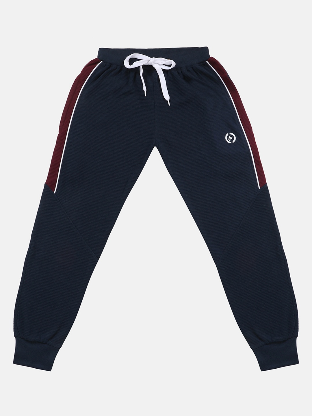 

Lil Tomatoes Boys Navy Blue Self-Design Joggers