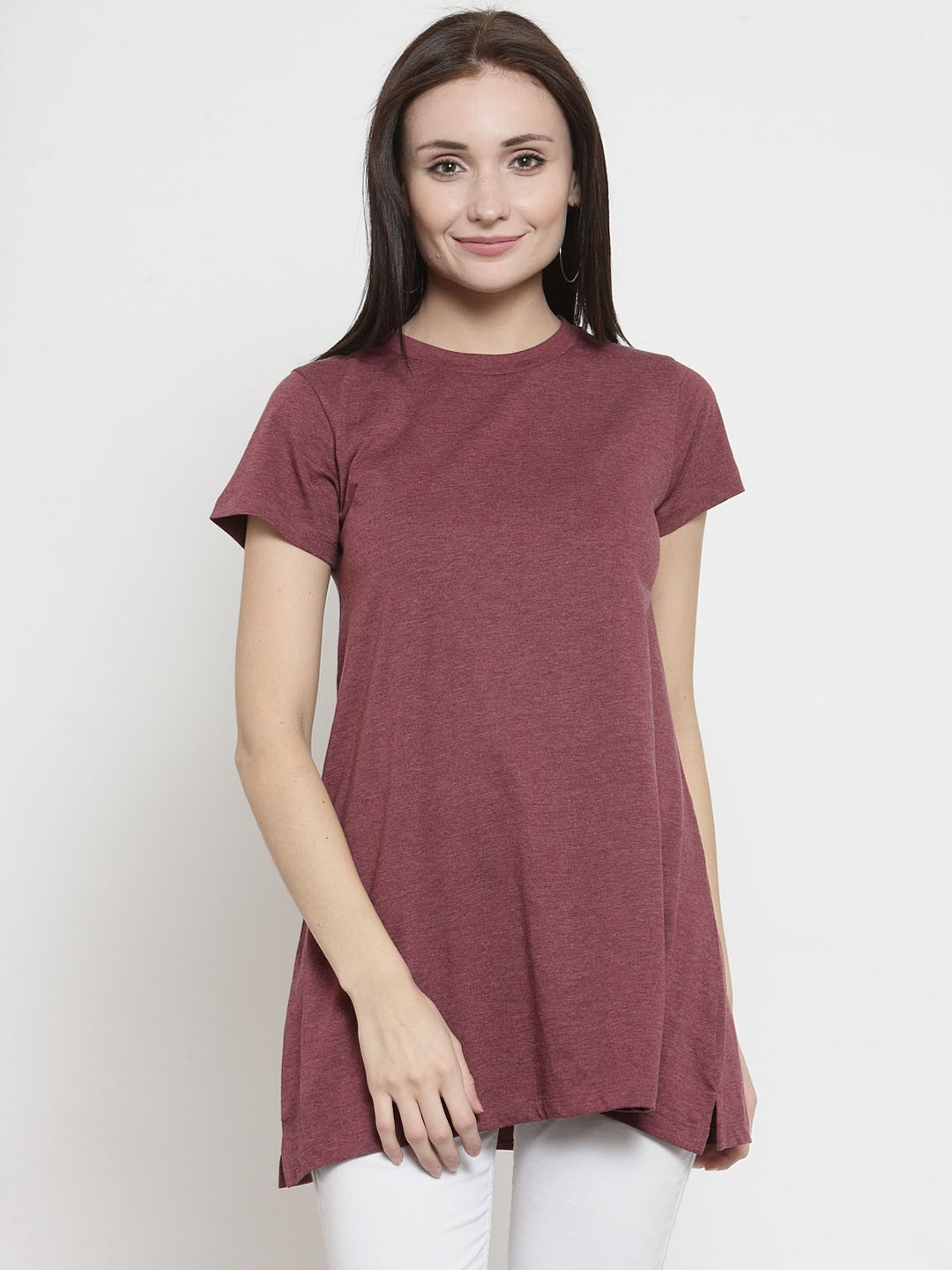 

Kalt Women Maroon Solid Tunic