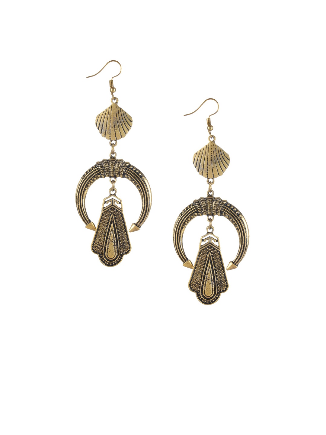 

Mali Fionna Gold-Toned Classic Drop Earrings