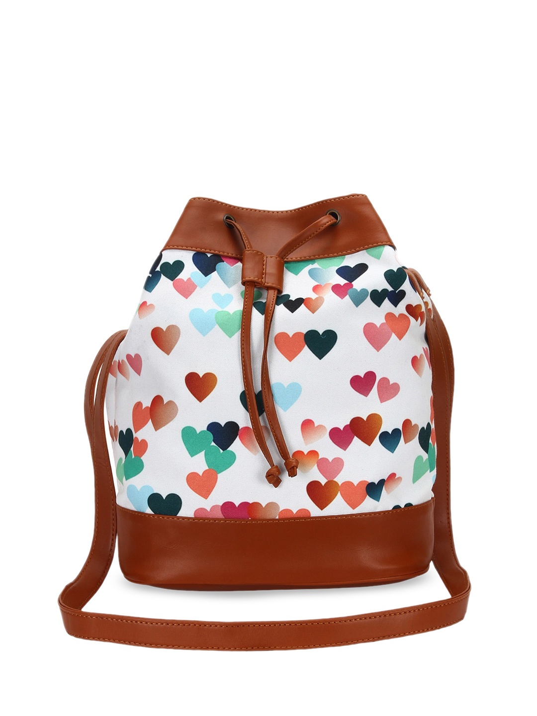 

Lychee bags White & Brown Printed Sling Bag