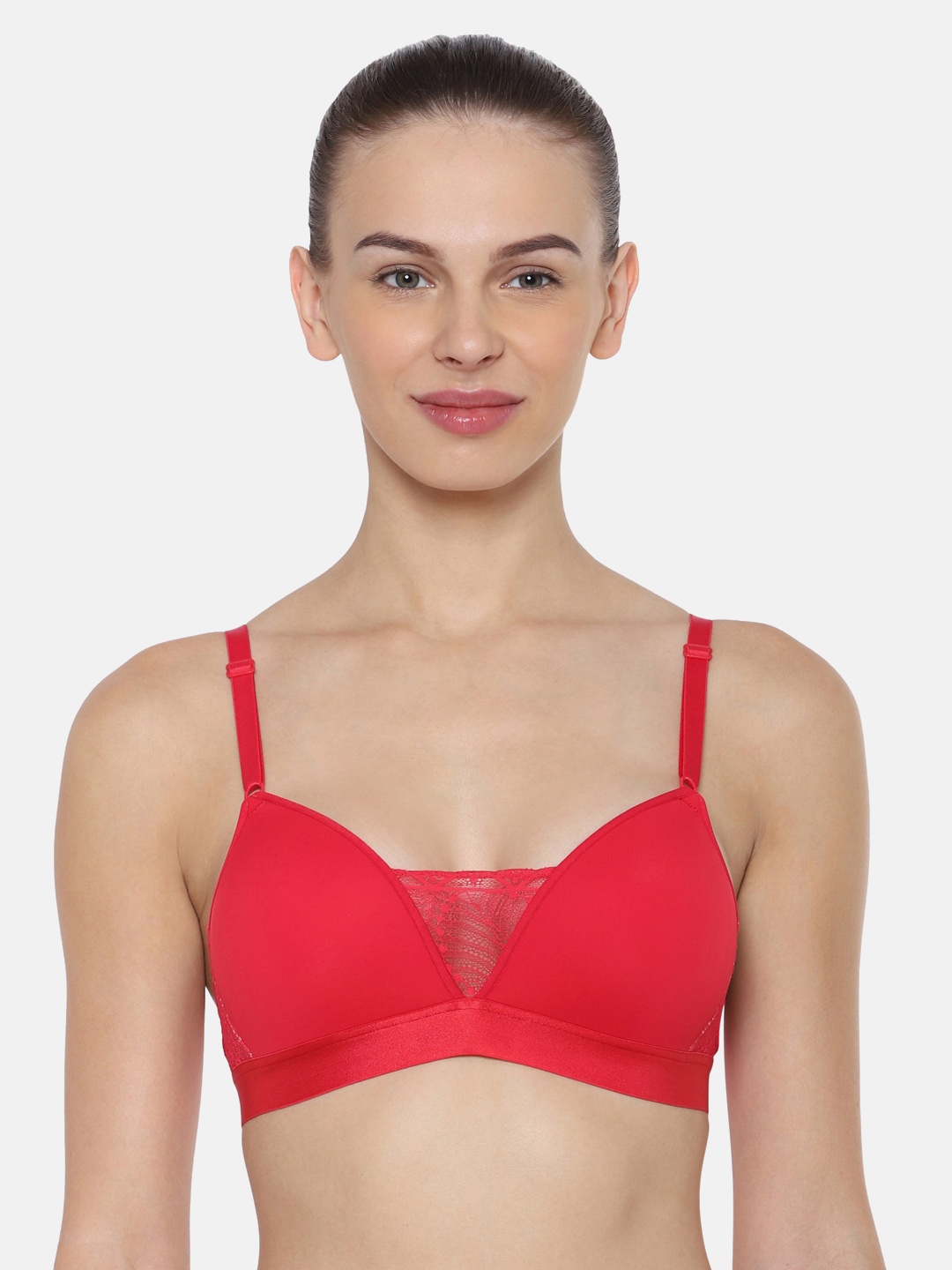 

Triumph Fashion 163 Modern Padded Wireless Modern Bra 110I539 U3, Red