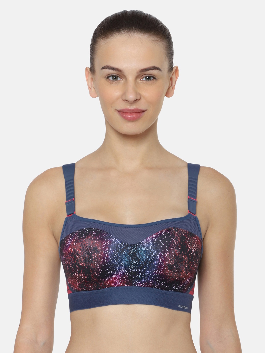 Triumph Triaction Control Lite Bounce Control Wired Padded Sports Bra, Blue