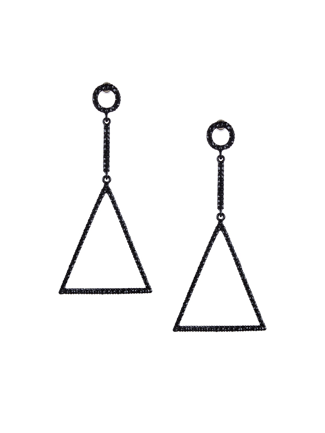 

Mali Fionna Black Geometric Drop Earrings