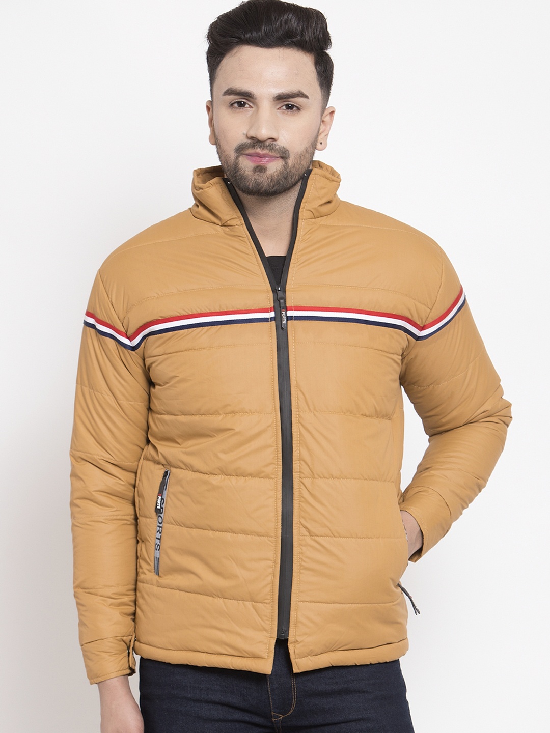 

VOXATI Men Yellow Solid Puffer Jacket