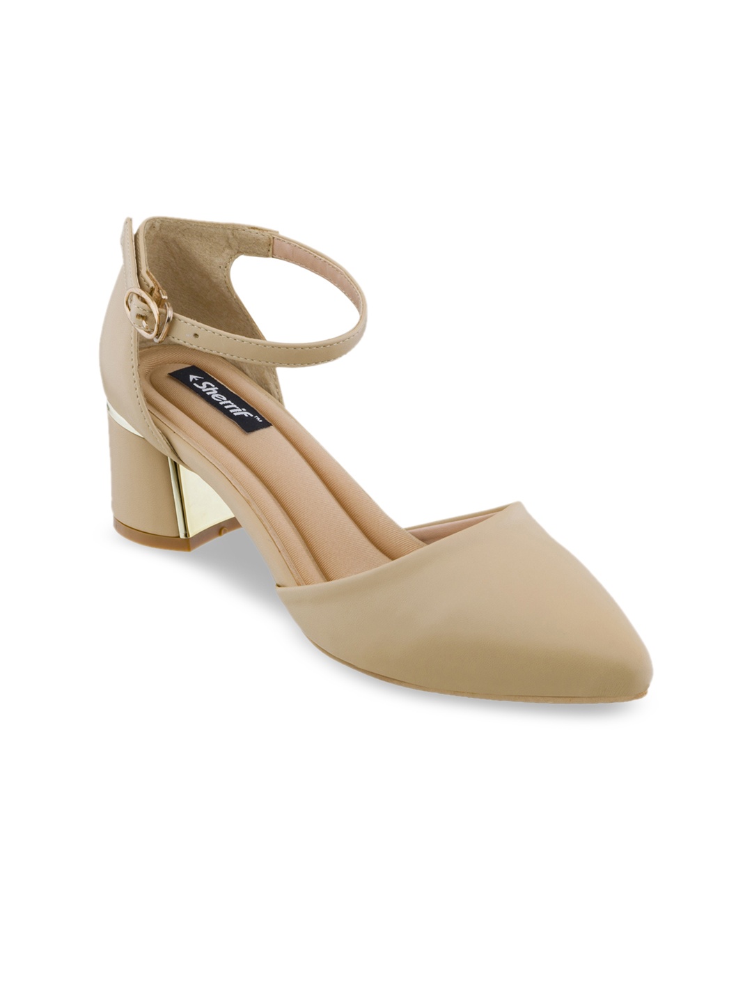

Sherrif Shoes Women Beige Solid Pumps