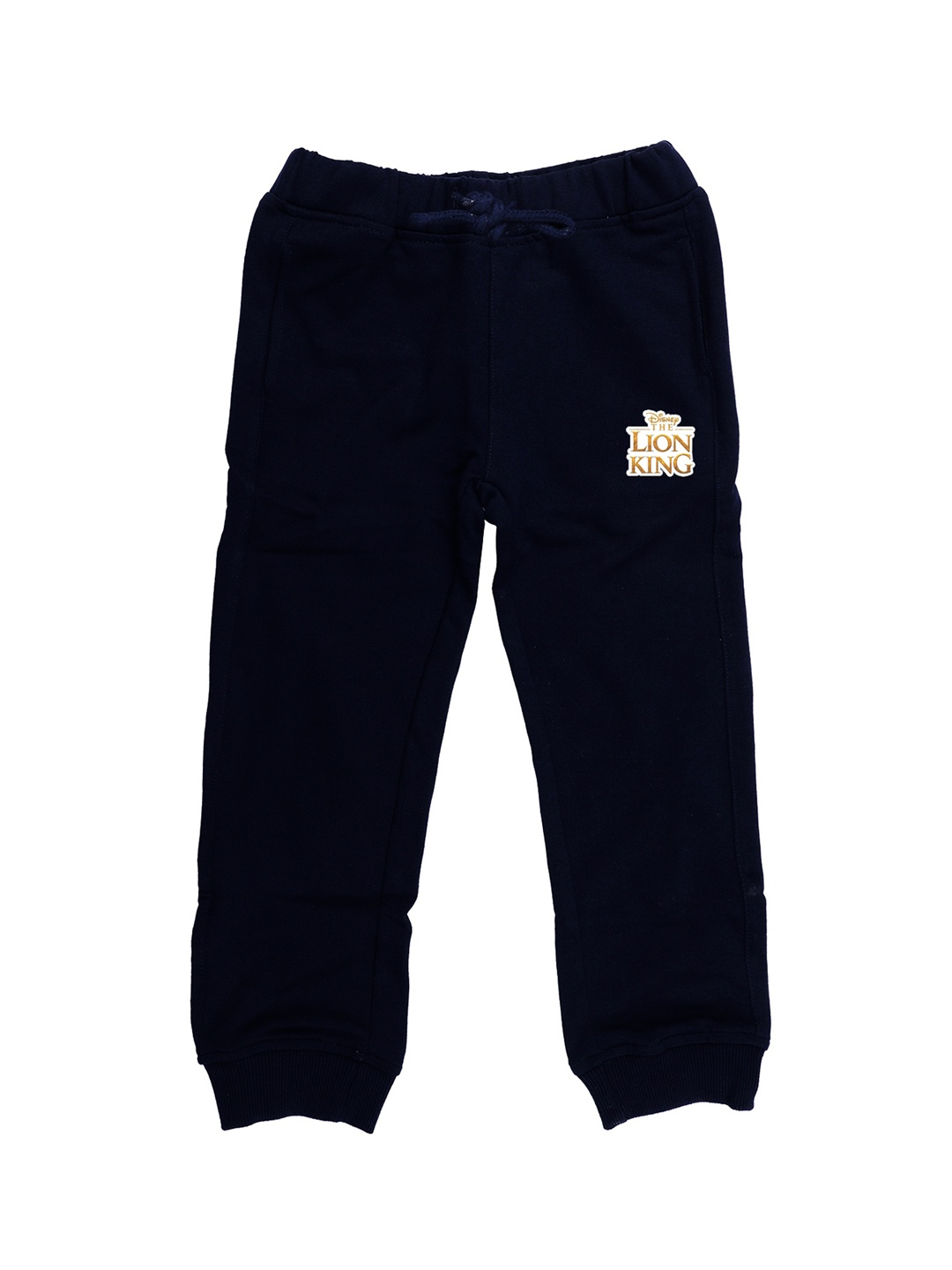 

Disney by Wear Your Mind Kids Navy Blue Solid Pure Cotton Joggers