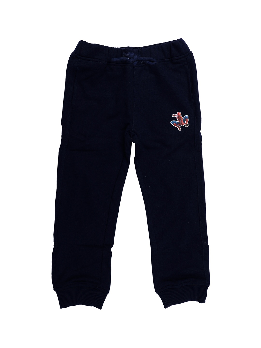

Marvel by Wear Your Mind Kids Navy Blue Solid Pure Cotton Joggers
