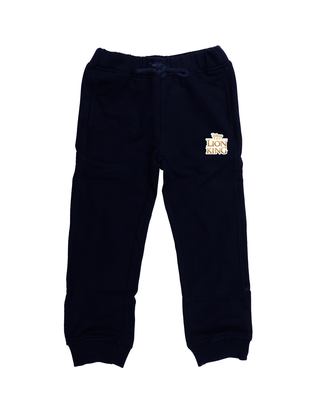 

Disney by Wear Your Mind Kids Navy Blue Solid Pure Cotton Joggers