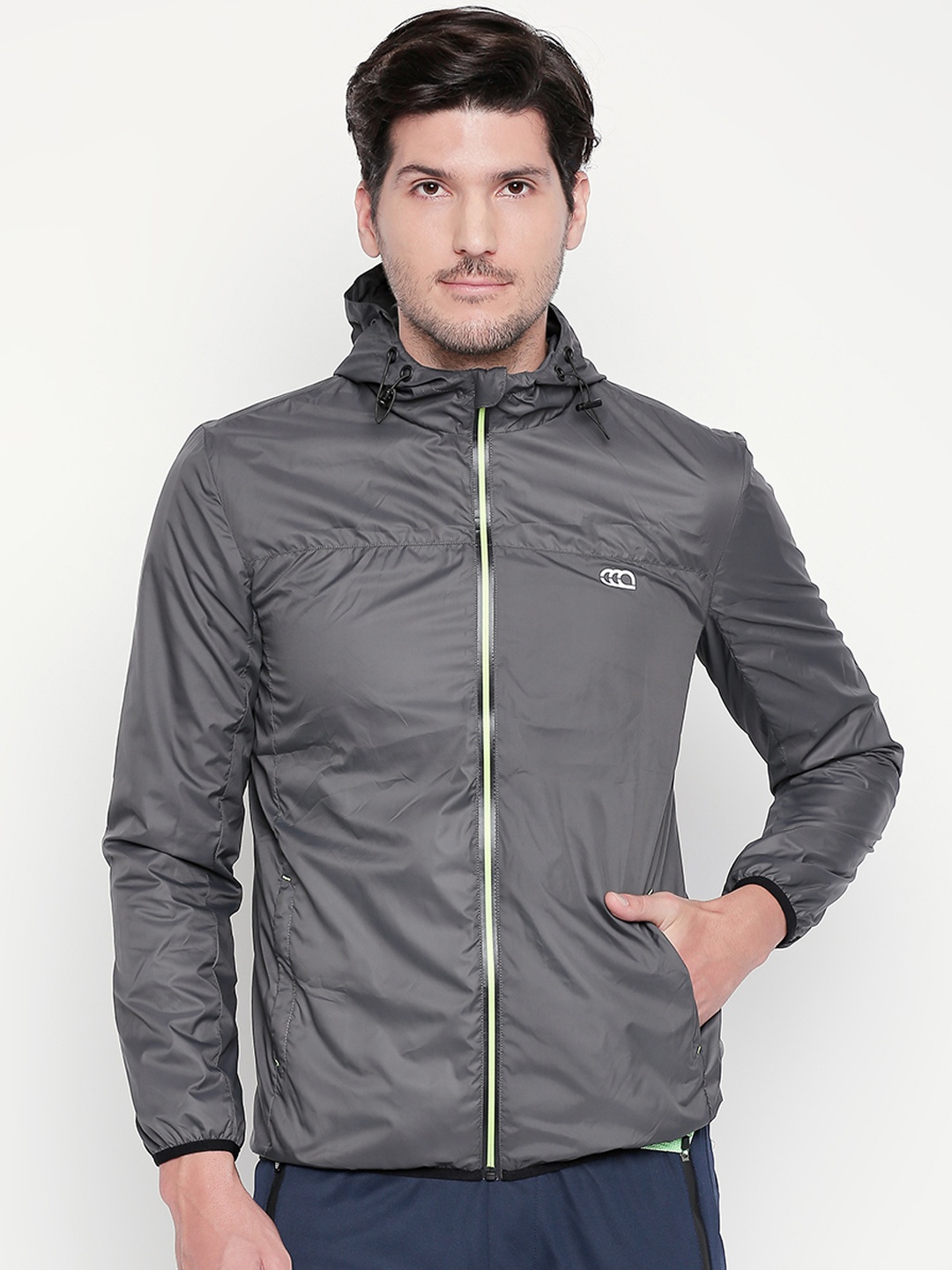 

Ajile by Pantaloons Men Grey Solid Padded Jacket