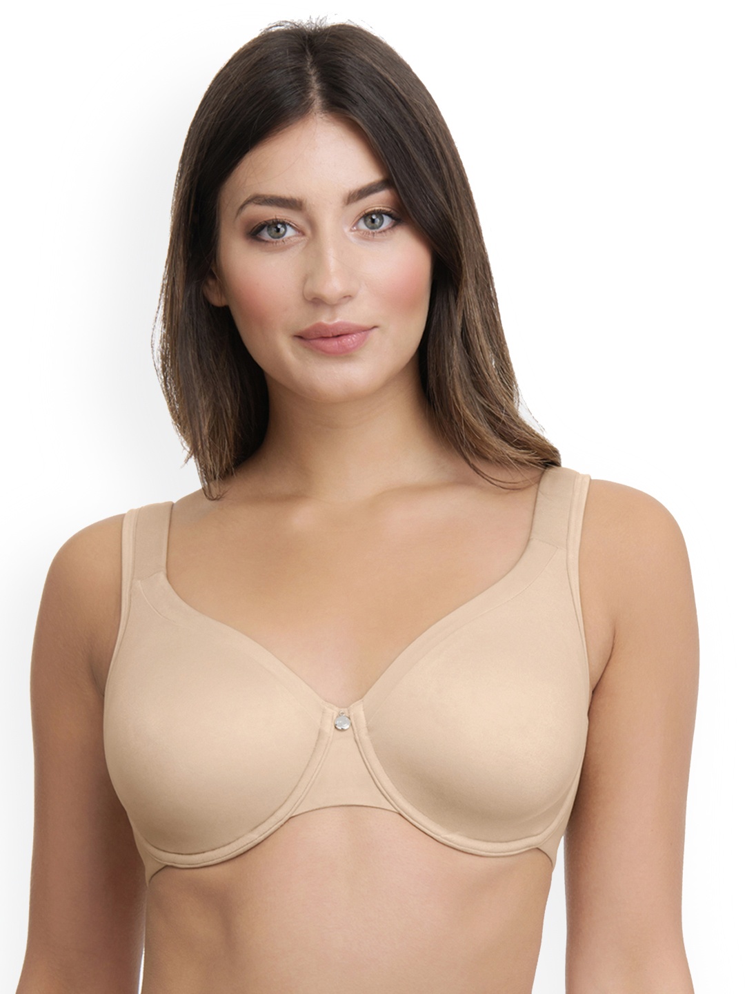 

Ultimo Solid Non Padded Wired Contour Super Support Bra E0002, Beige