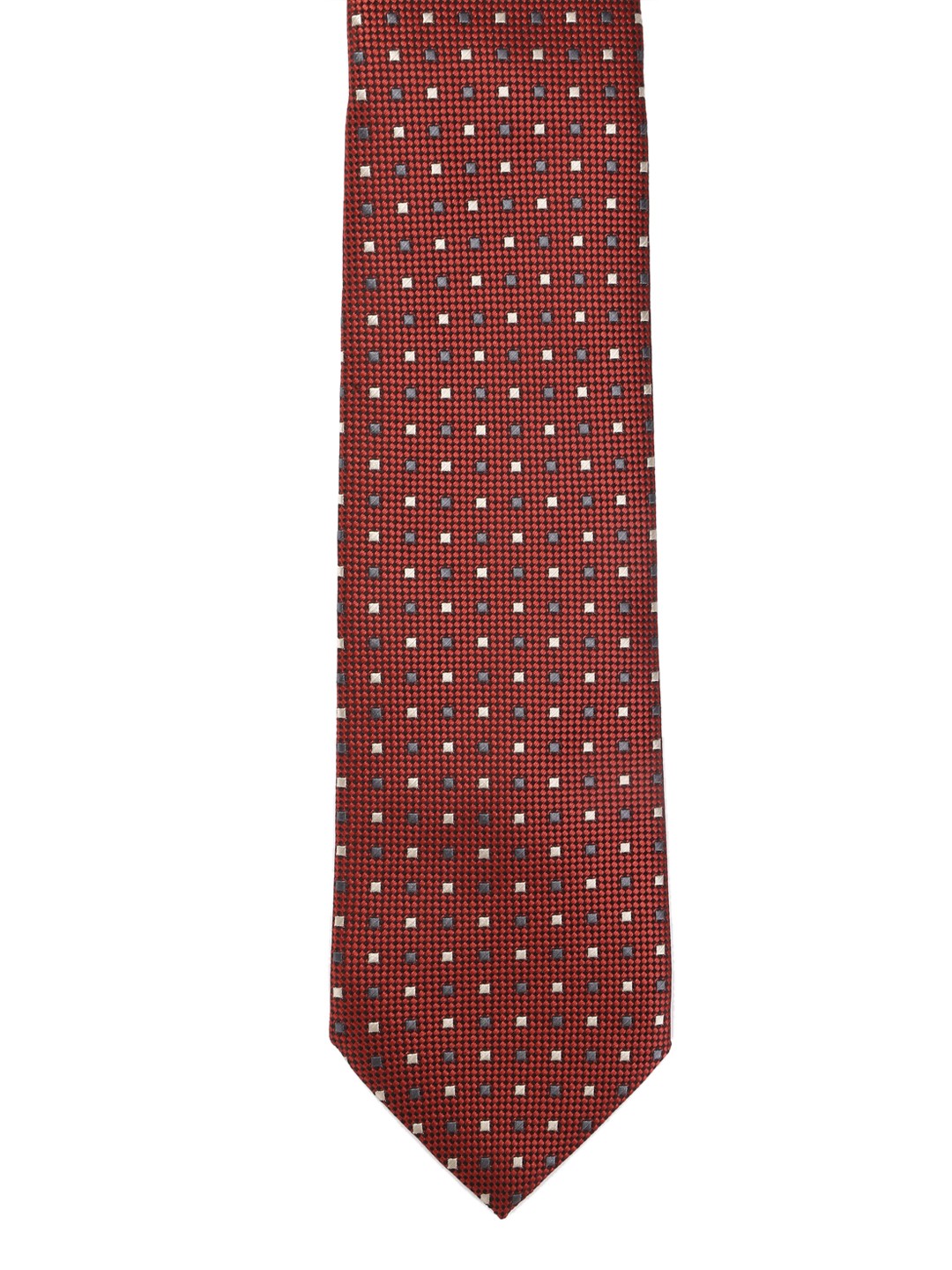 

Calvadoss Men Brown & Beige Woven Design Broad Tie