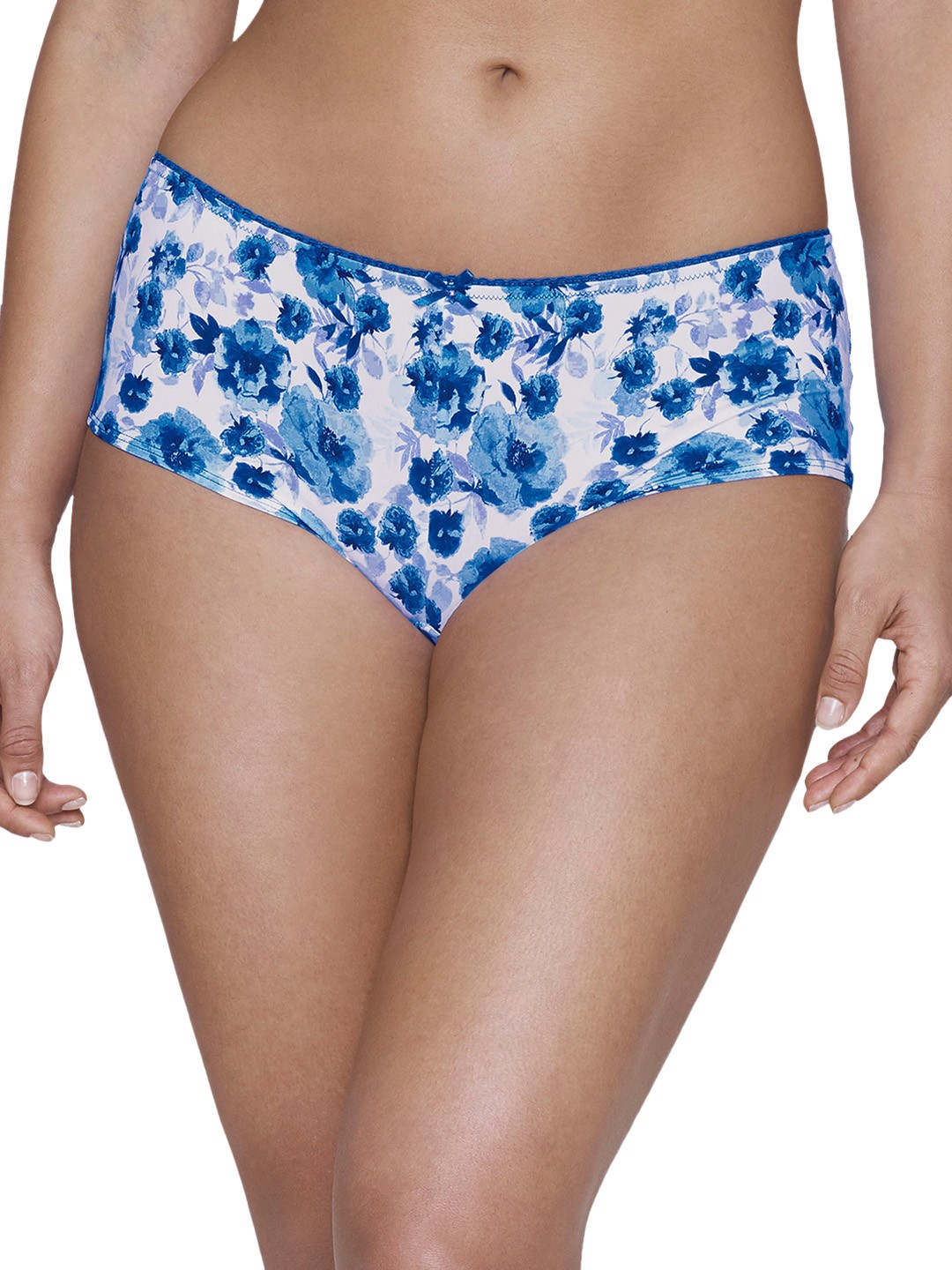 

Ultimo Plus Size Women Blue White Printed Hipster Briefs Y0007