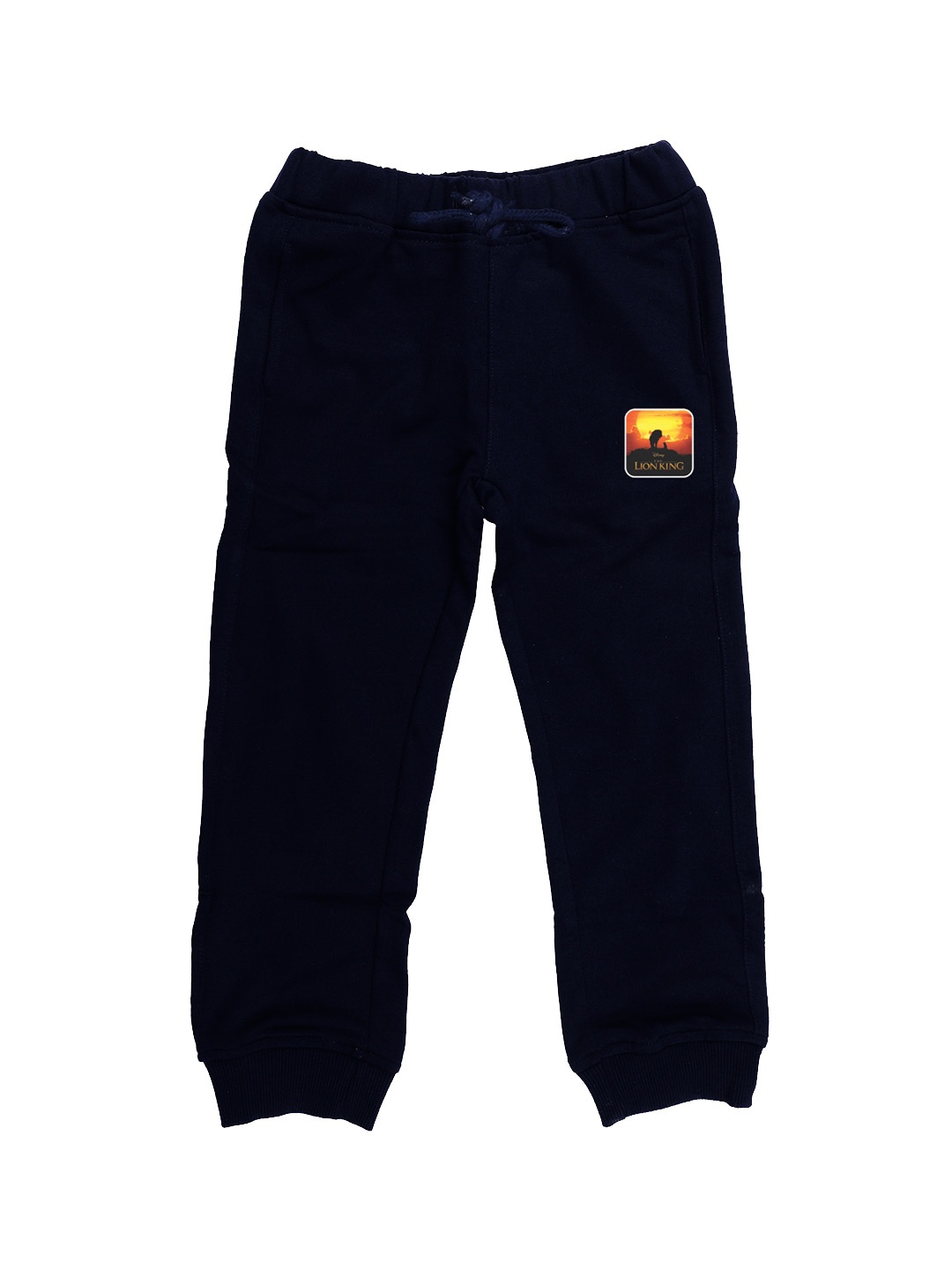 

Disney by Wear Your Mind Kids Navy Blue Solid Pure Cotton Joggers