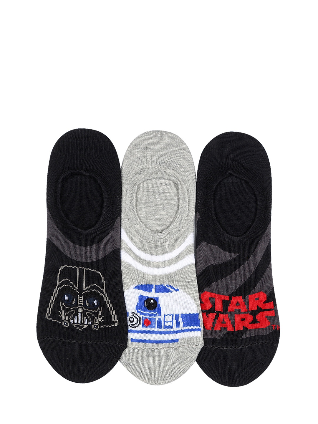 

Supersox Men Pack of 3 Disney Star Wars Patterned Shoe Liners, Black