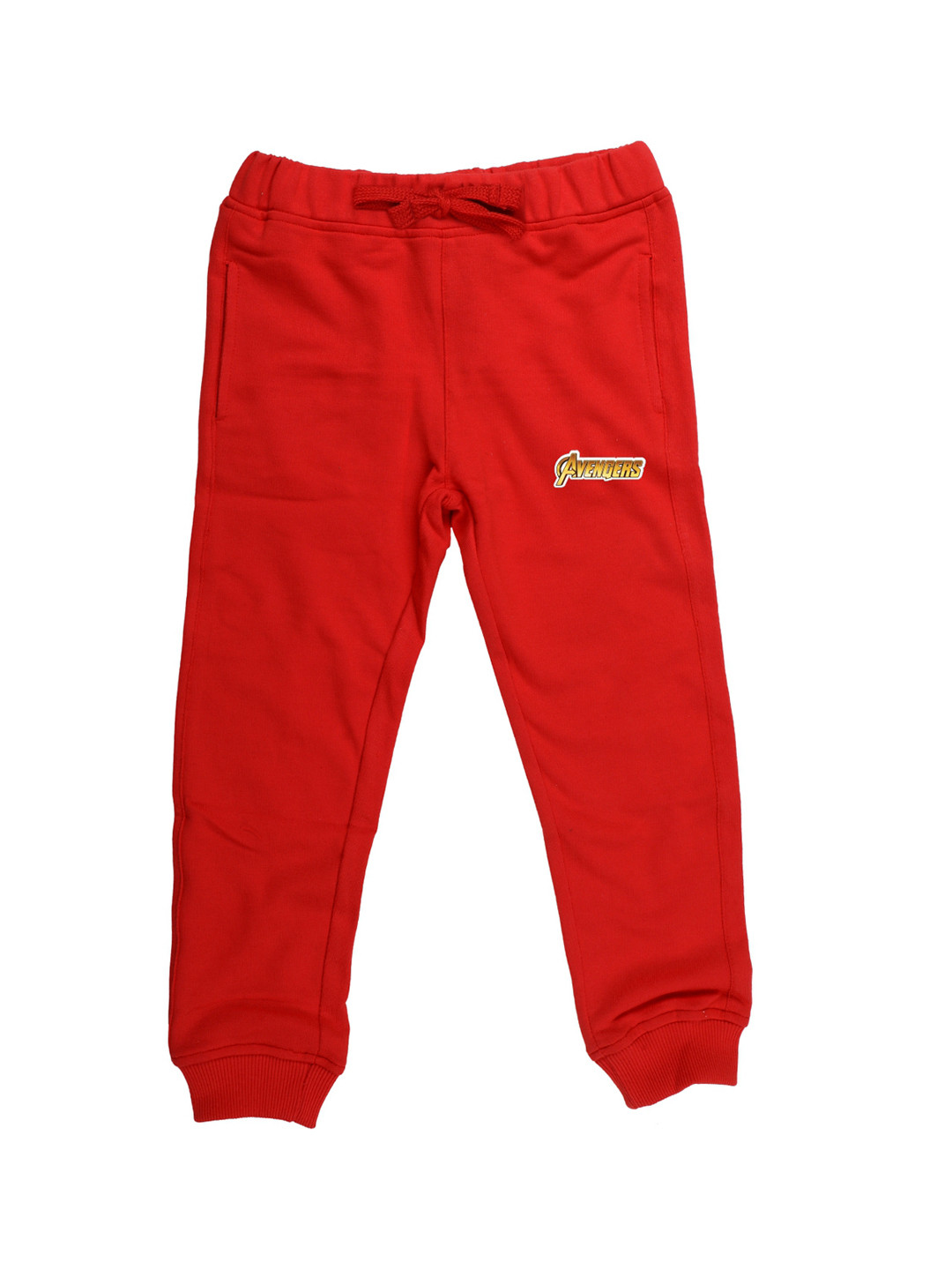 

Marvel by Wear Your Mind Kids Red Solid Pure Cotton Joggers