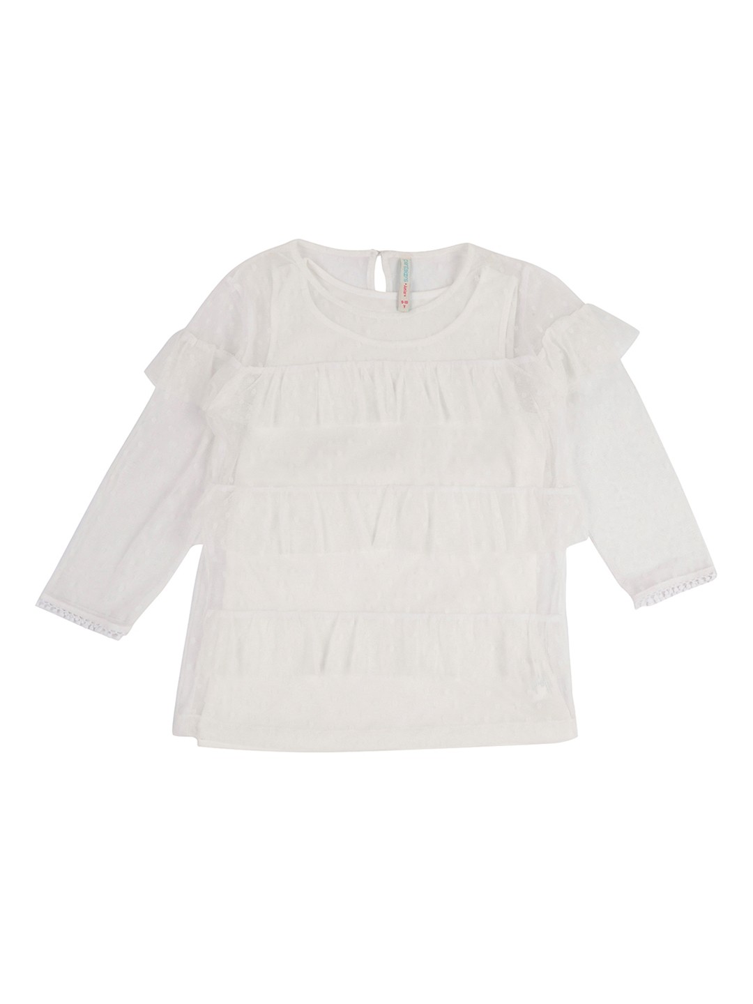 

Pantaloons Junior Girls White Solid Top