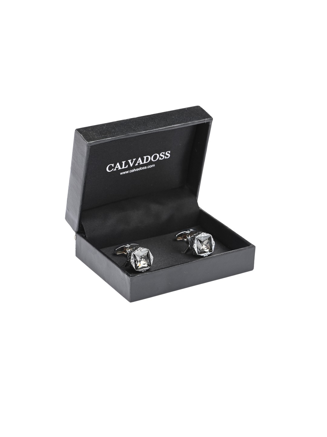 

Calvadoss Grey Geometric Cufflinks