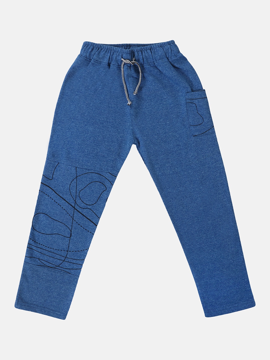 

Lil Tomatoes Boys Navy Blue Solid Track Pants