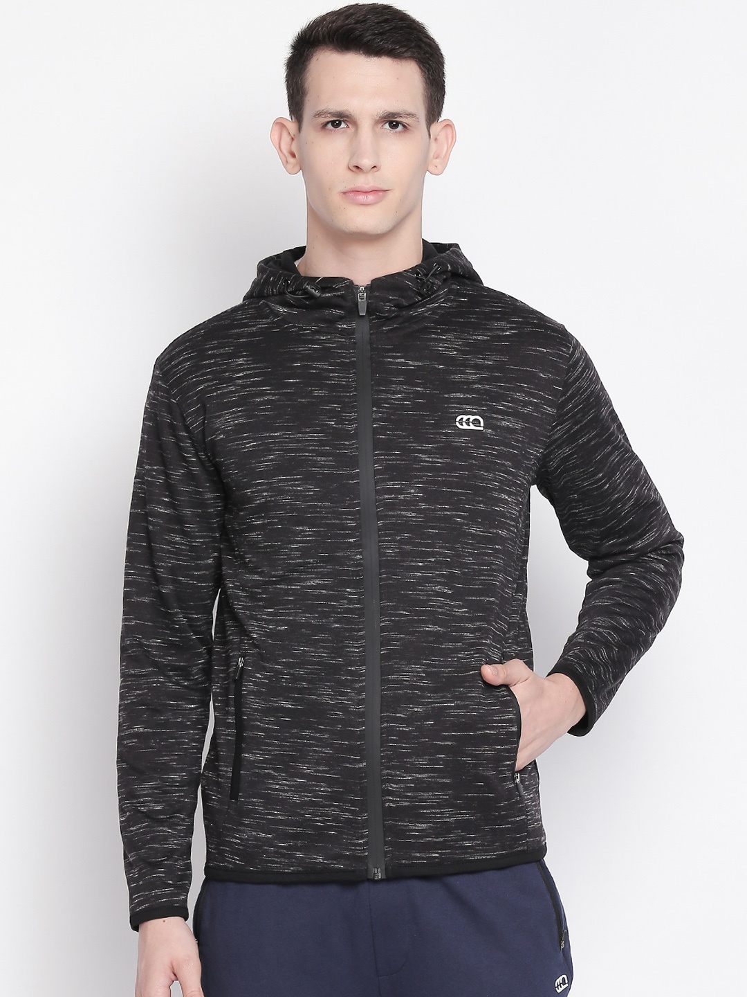 

Ajile by Pantaloons Men Black Solid Hooded Sweatshirt