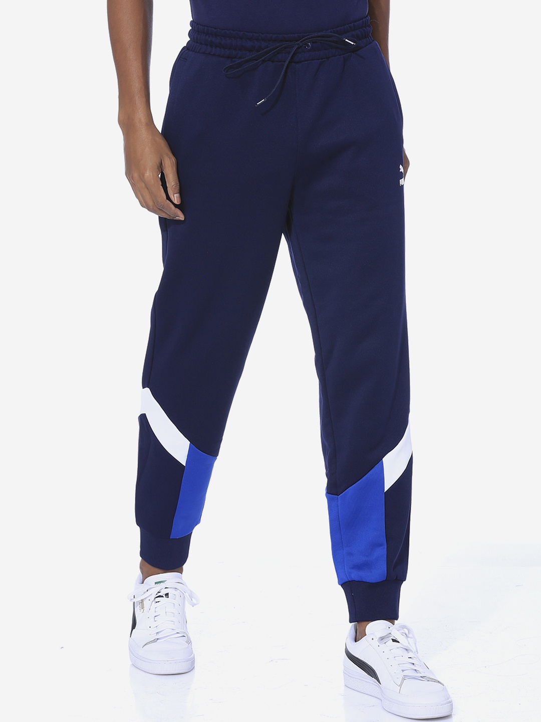 

Puma Men Blue Solid Iconic MCS Track Pants
