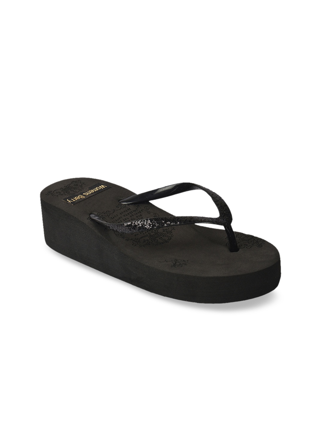 

WOMENS BERRY Women Black Solid Heels