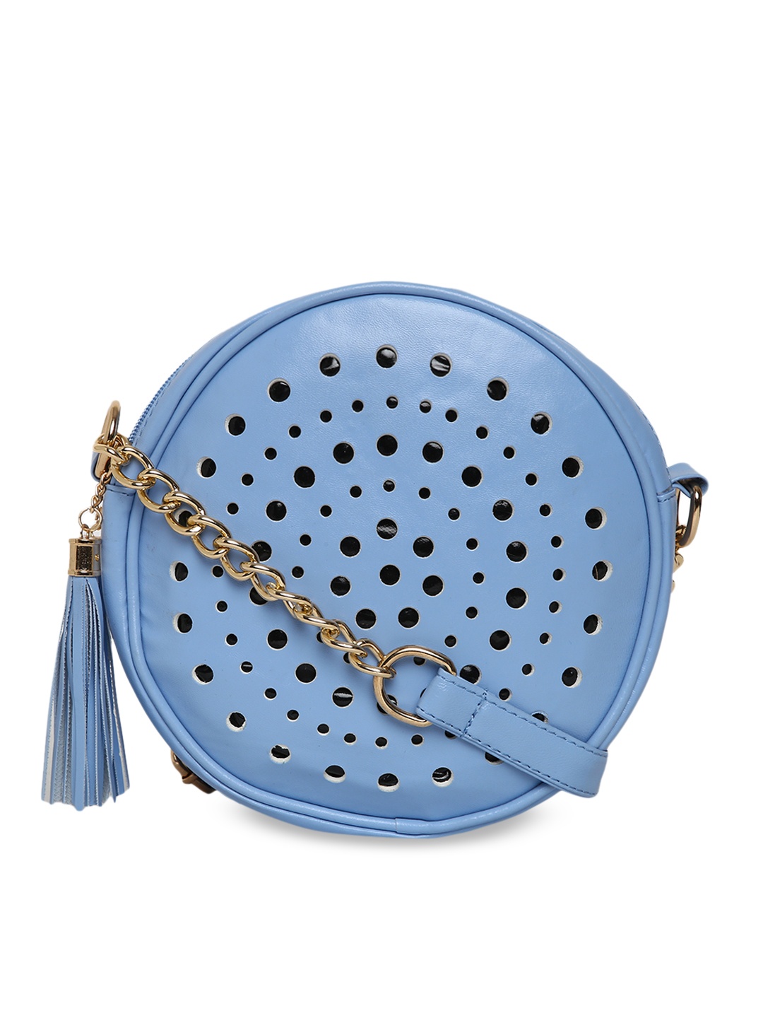 

KLEIO Cut-Out Round Cross Body Sling Bag, Turquoise blue