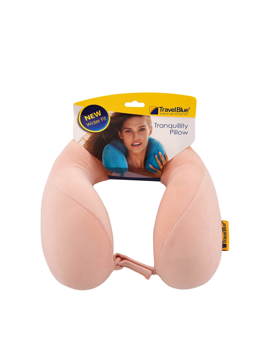 

Travel Blue Pink Solid Memory Foam Foldable Tranquility Travel Neck Pillow