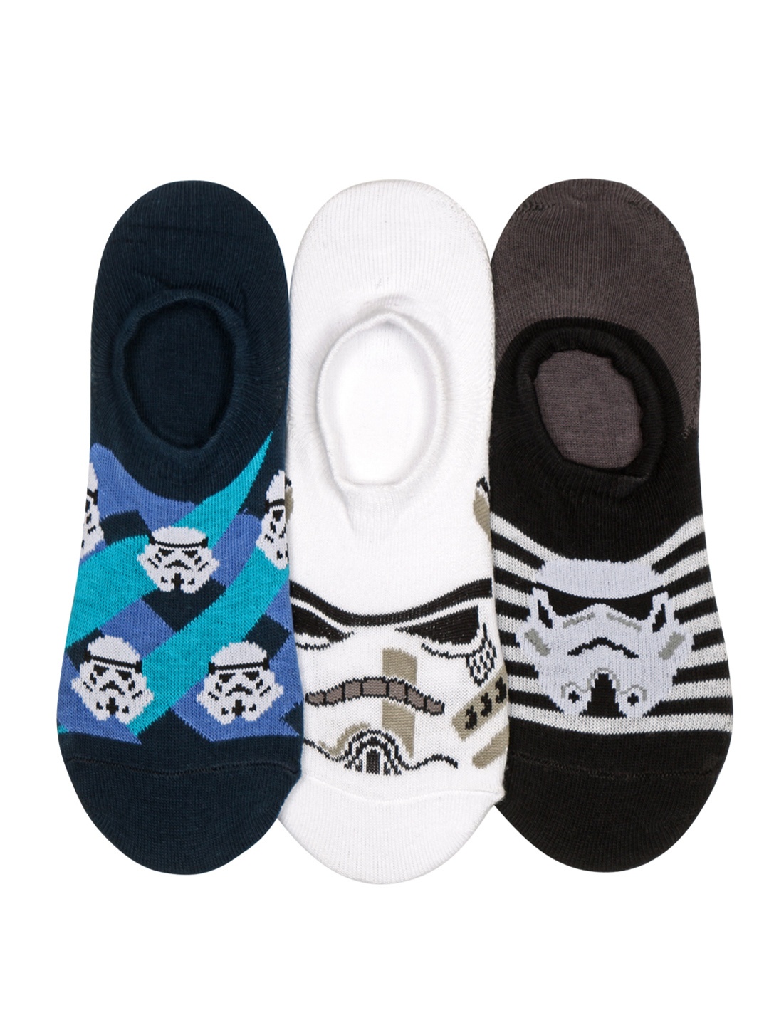 

Supersox Men Pack of 3 Disney Star Wars Patterned Shoe Liners, White