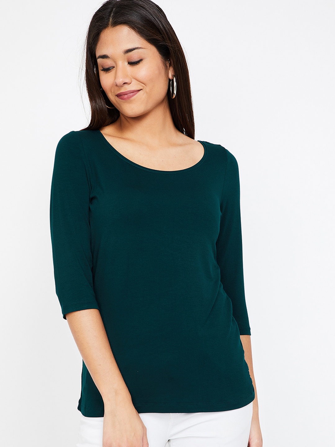 

CODE by Lifestyle Women Green Solid Top