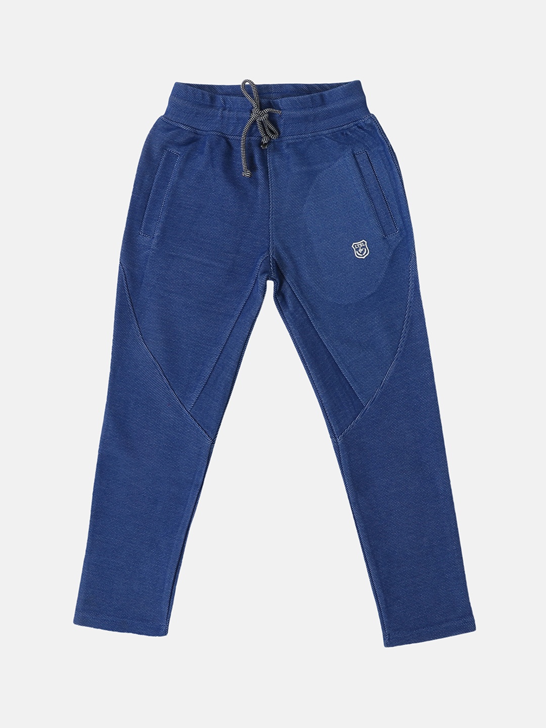 

Lil Tomatoes Boys Blue Solid Track Pants