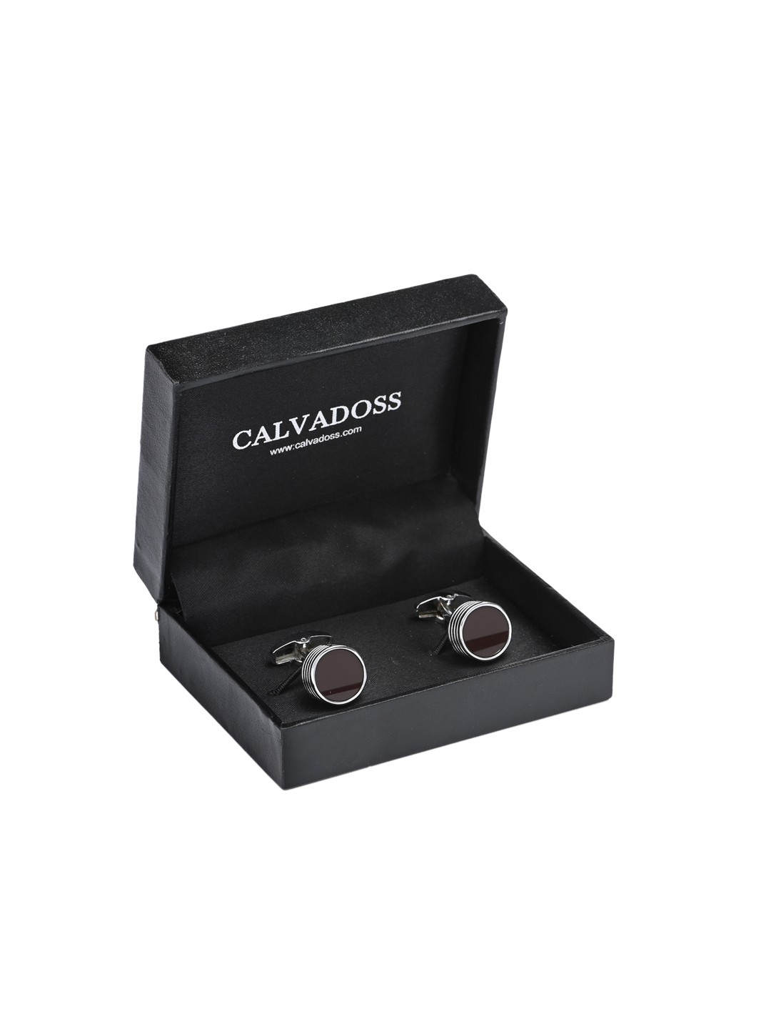 

Calvadoss Black Round Cufflinks