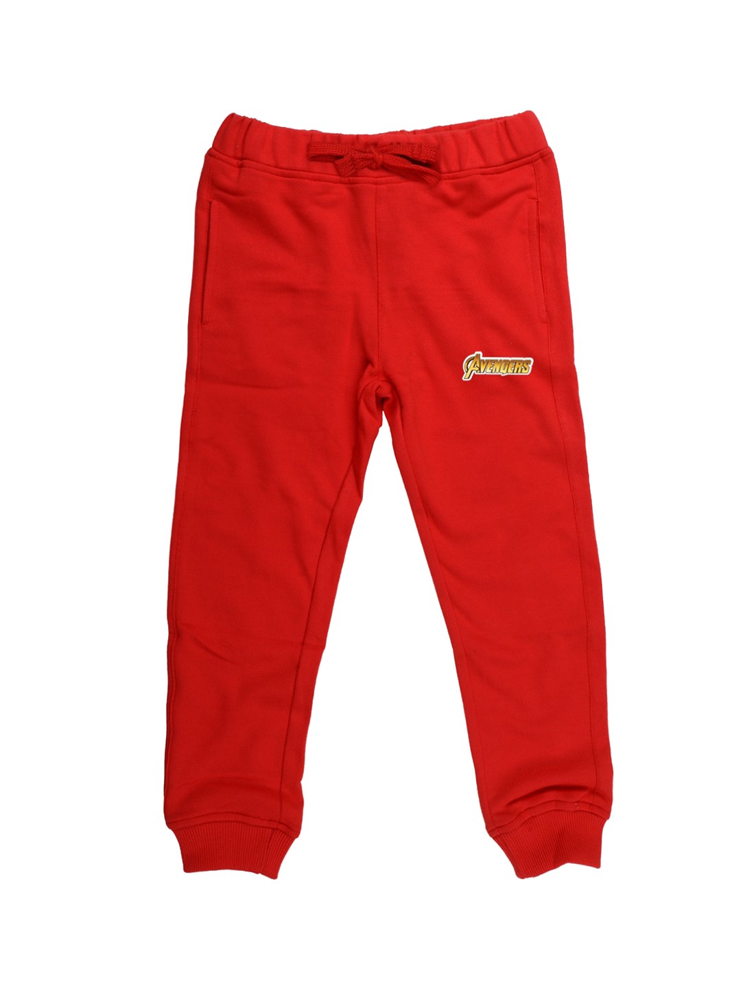 

Marvel by Wear Your Mind Kids Red Solid Pure Cotton Joggers