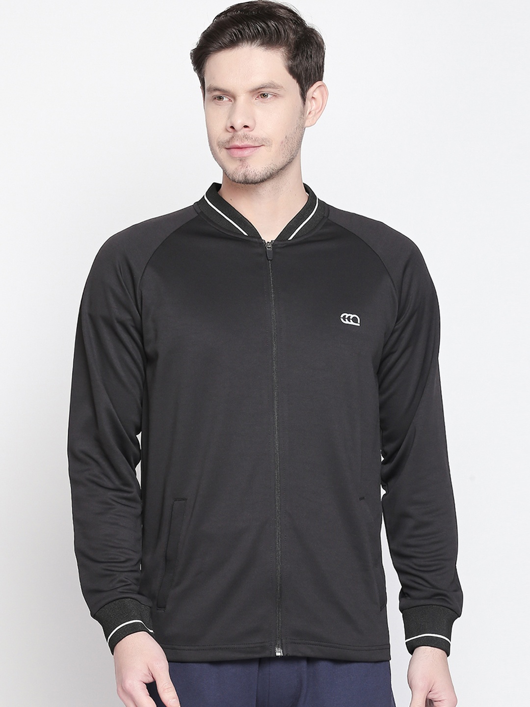 

Ajile by Pantaloons Men Black Solid Jacket