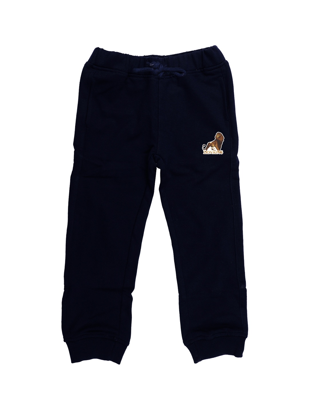 

Disney by Wear Your Mind Kids Navy Blue Solid Pure Cotton Joggers