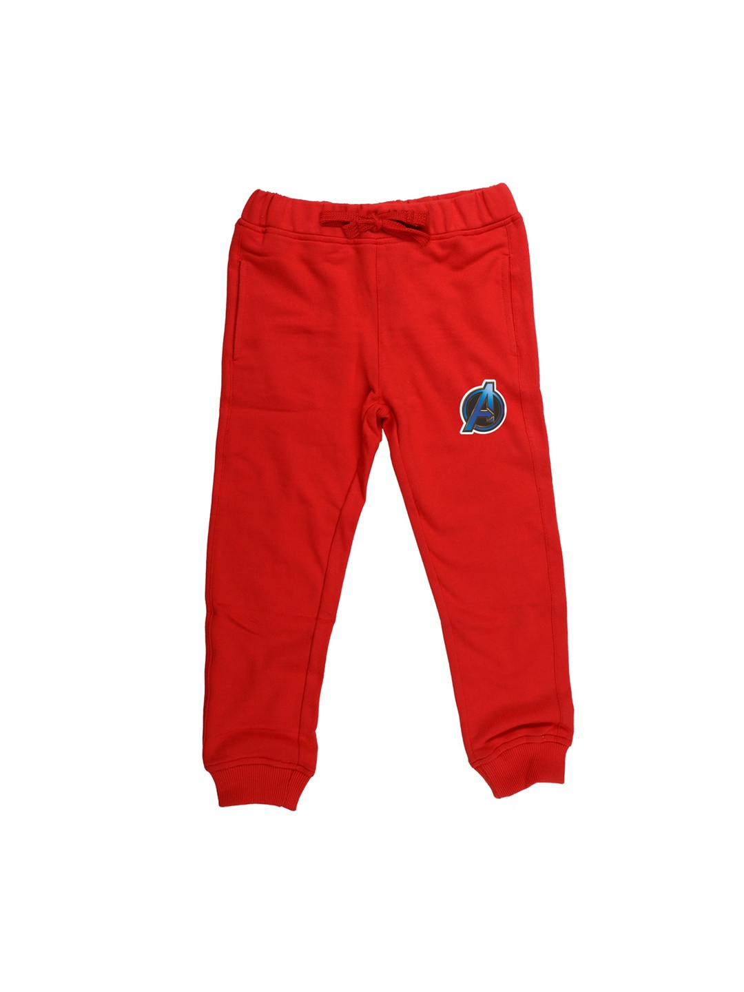 

Marvel by Wear Your Mind Kids Red Solid Pure Cotton Joggers