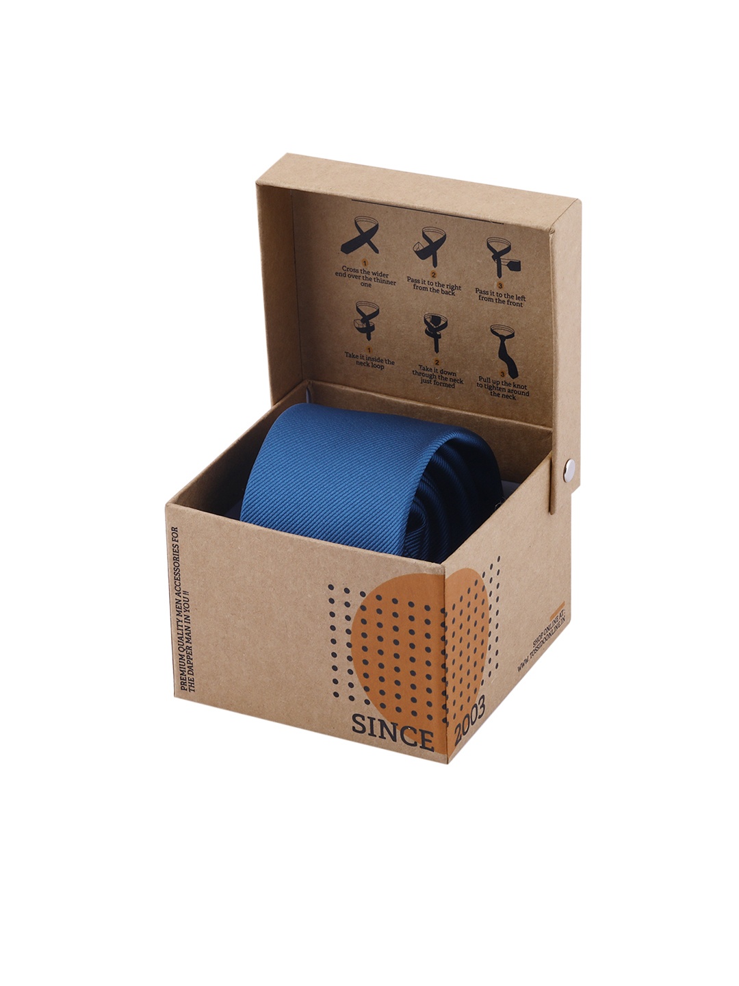 

Tossido Blue Solid Skinny Tie