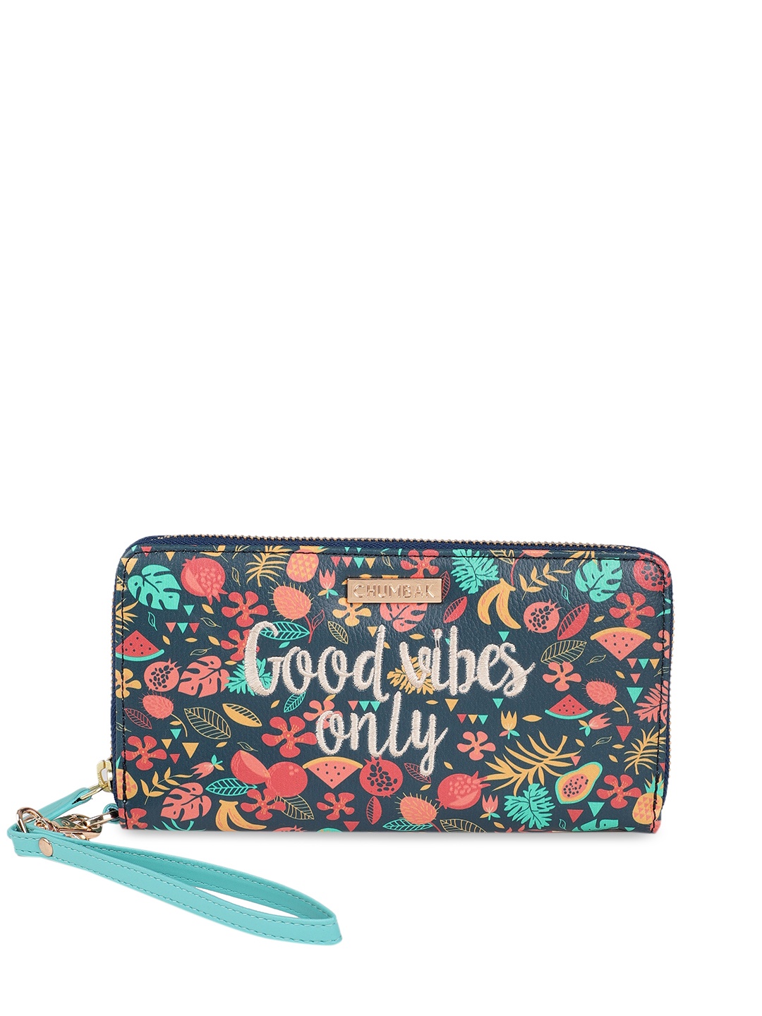 

Chumbak Women Multicoloured Printed Zip Around Wallet, Multi