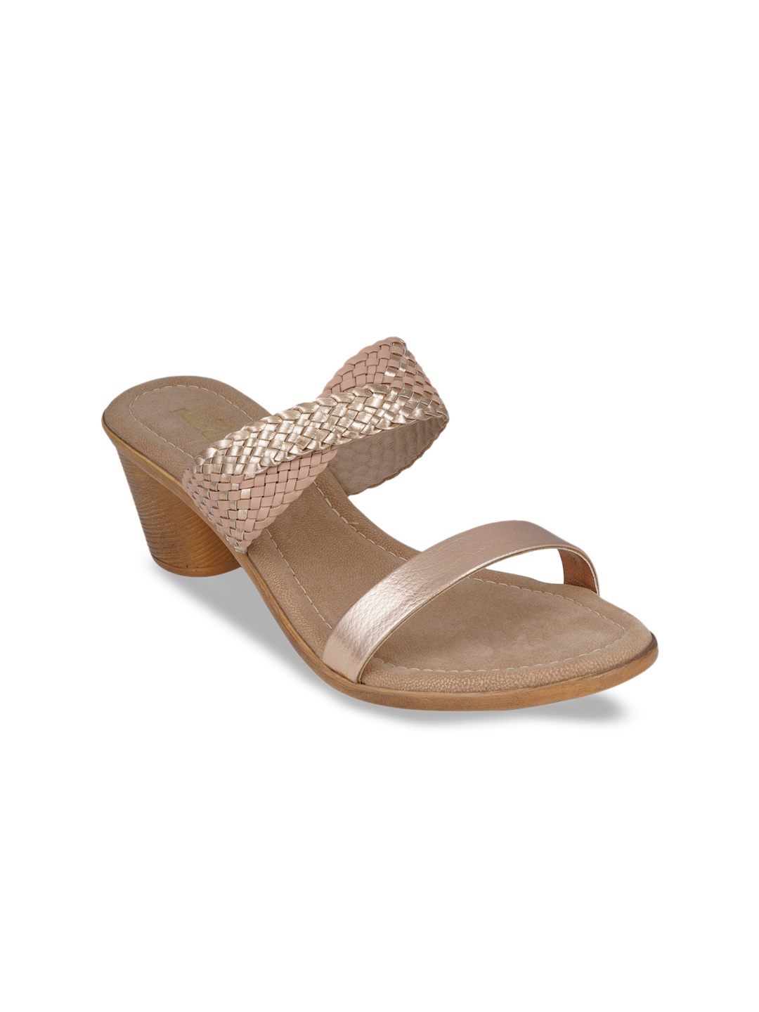 

pelle albero Women Nude-Coloured Woven Design Heels