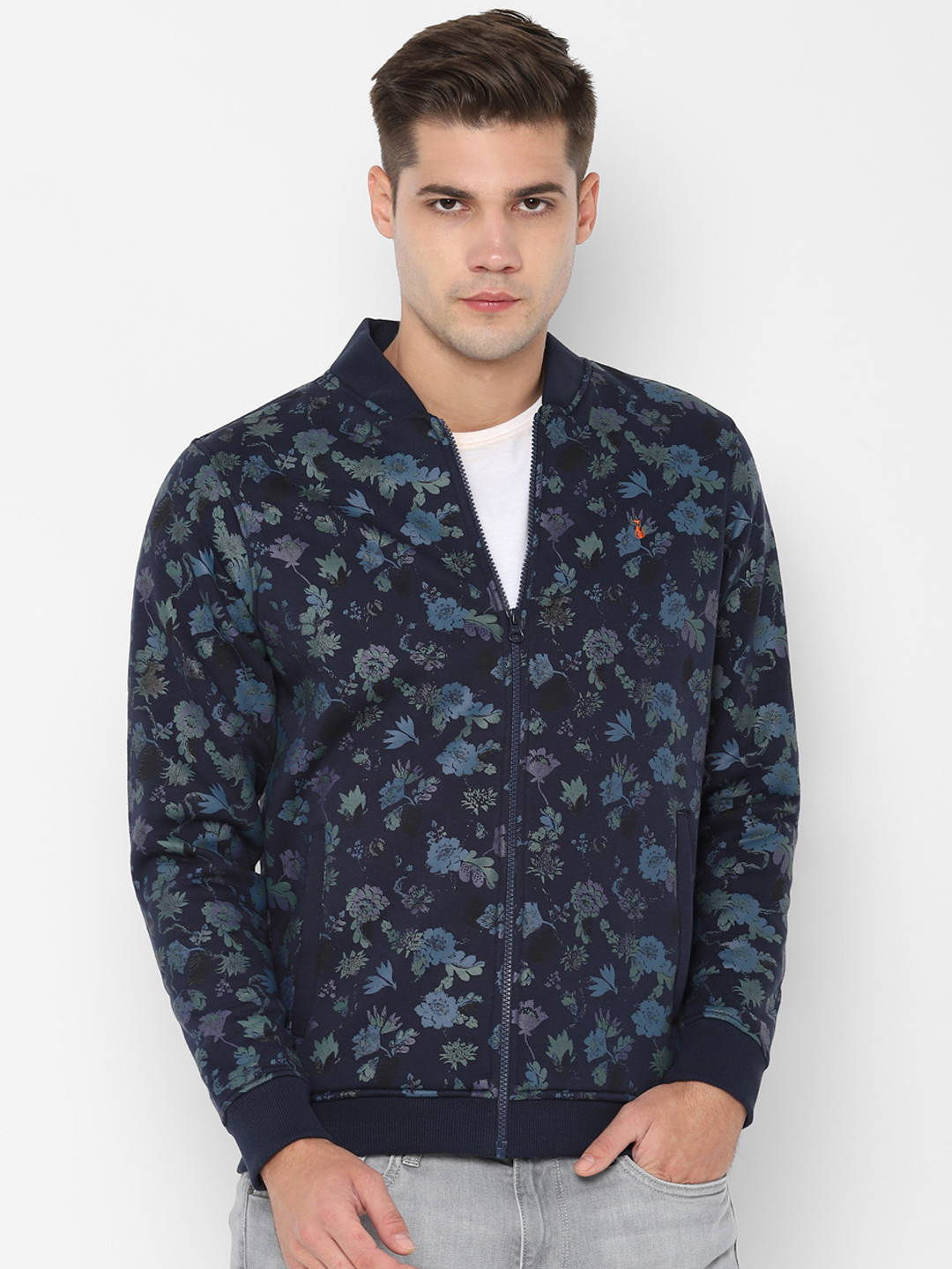 

SIMON CARTER LONDON Men Navy Blue Printed Sweatshirt