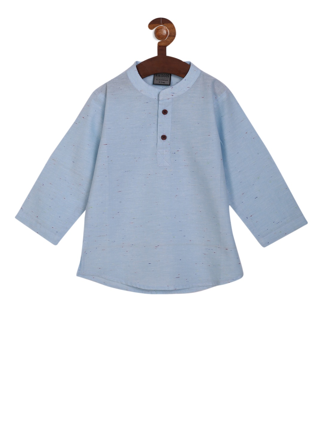 

RIKIDOOS Boys Blue Solid Straight Kurta