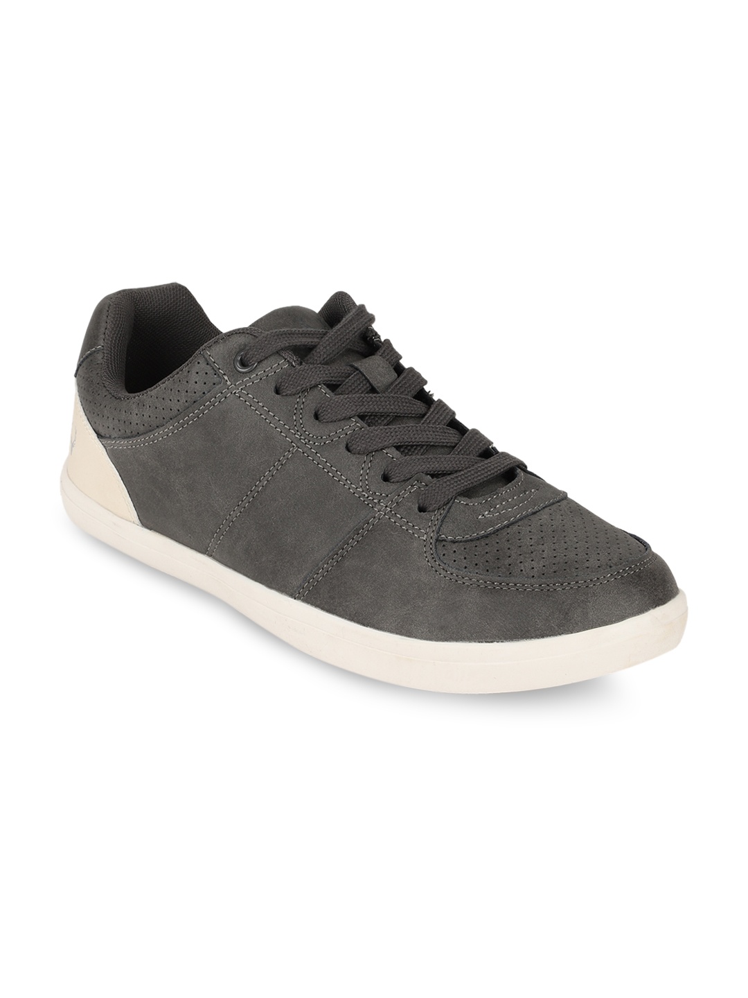 

Allen Solly Men Grey & Cream-Coloured Sneakers