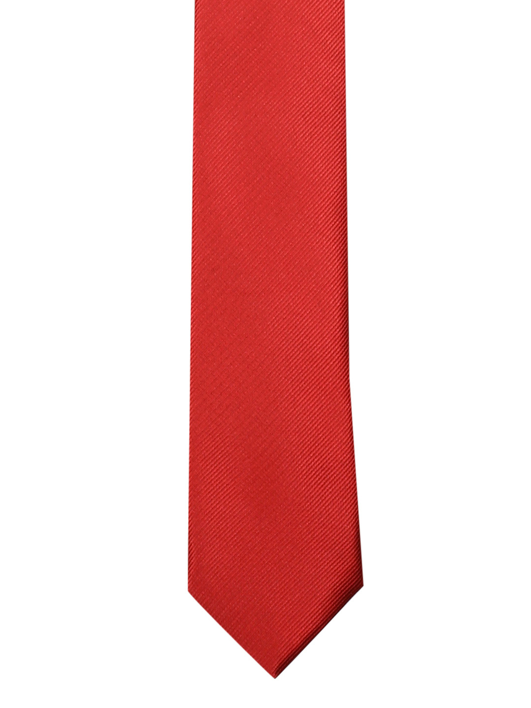 

Tossido Red Solid Skinny Tie