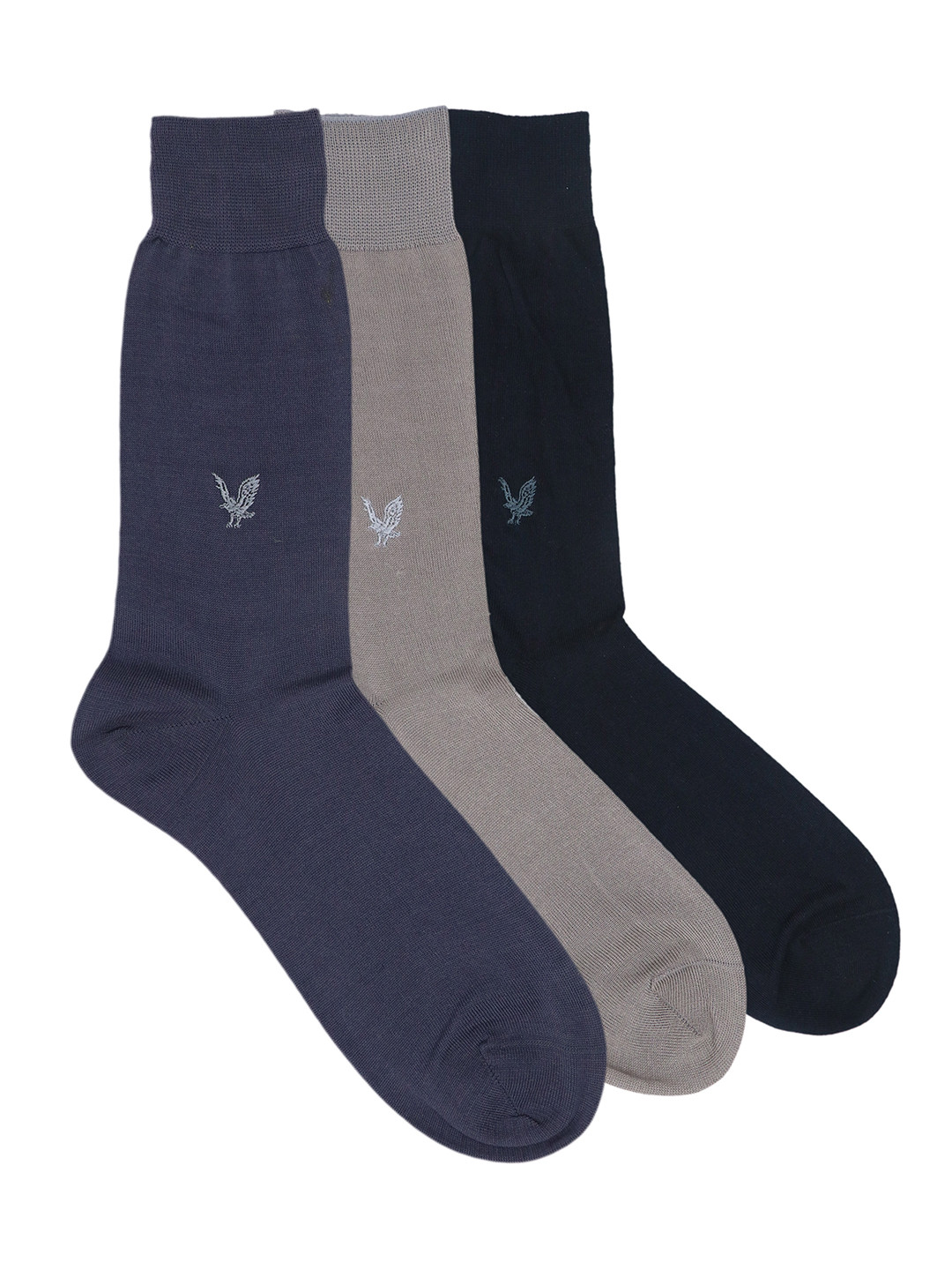 

Balenzia Men Pack of 3 Assorted Premium Mercerised Cotton Calf-Length Socks