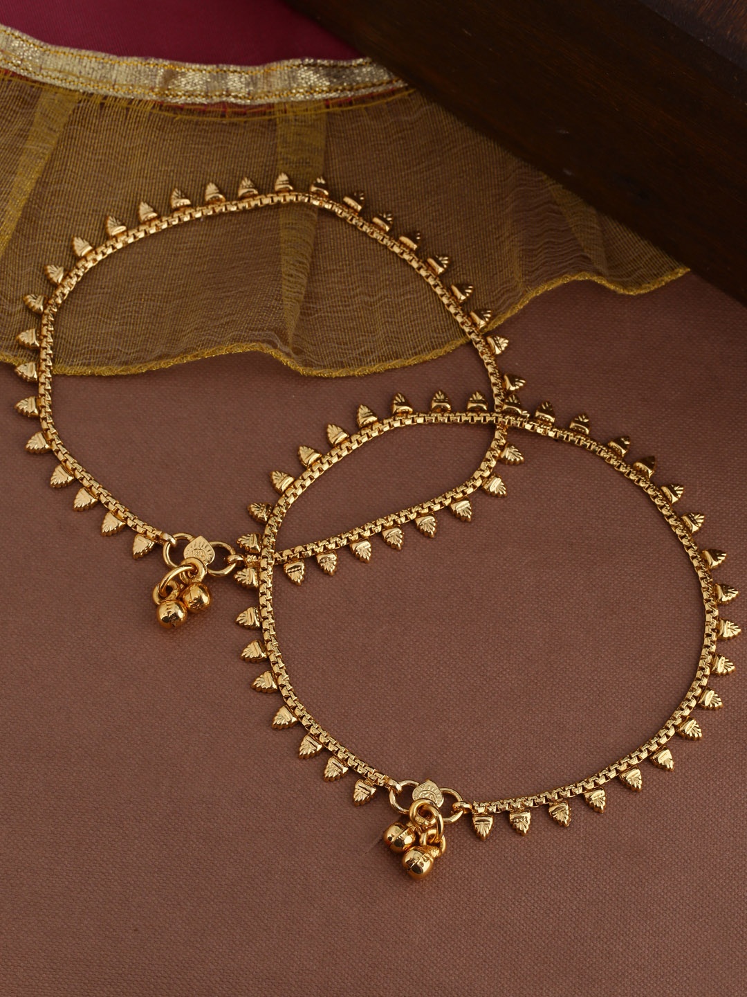 

Shoshaa Gold-Plated Antique Everyday Payal
