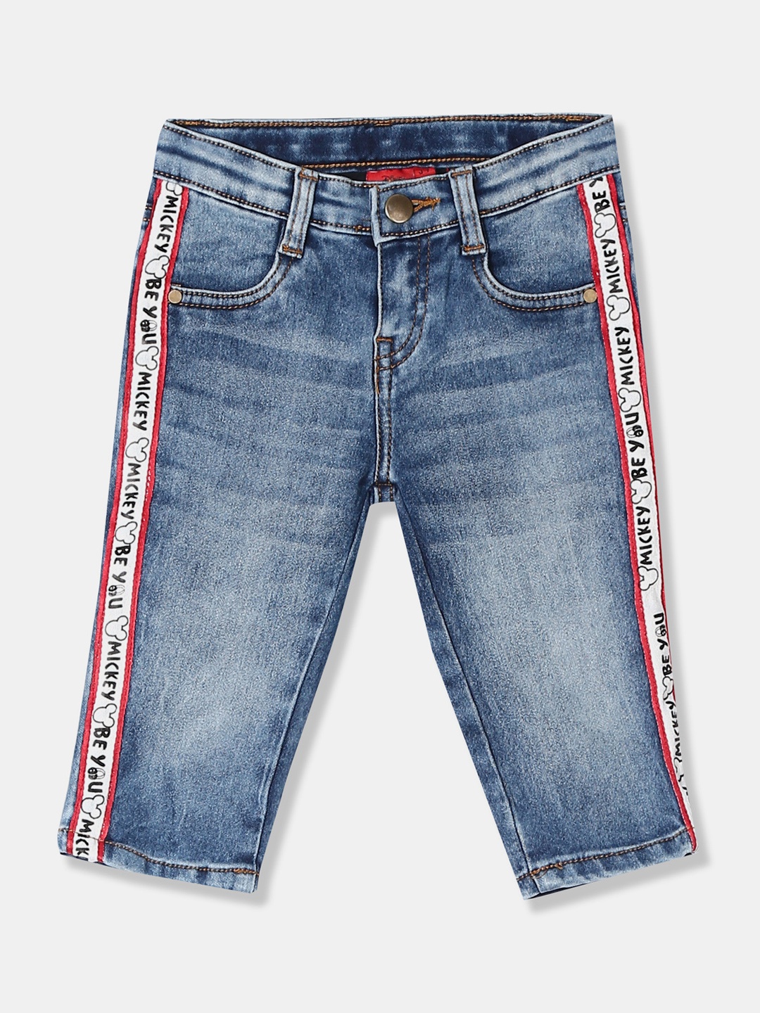 

Colt Girls Blue Regular Fit Mid-Rise Clean Look Stretchable Jeans