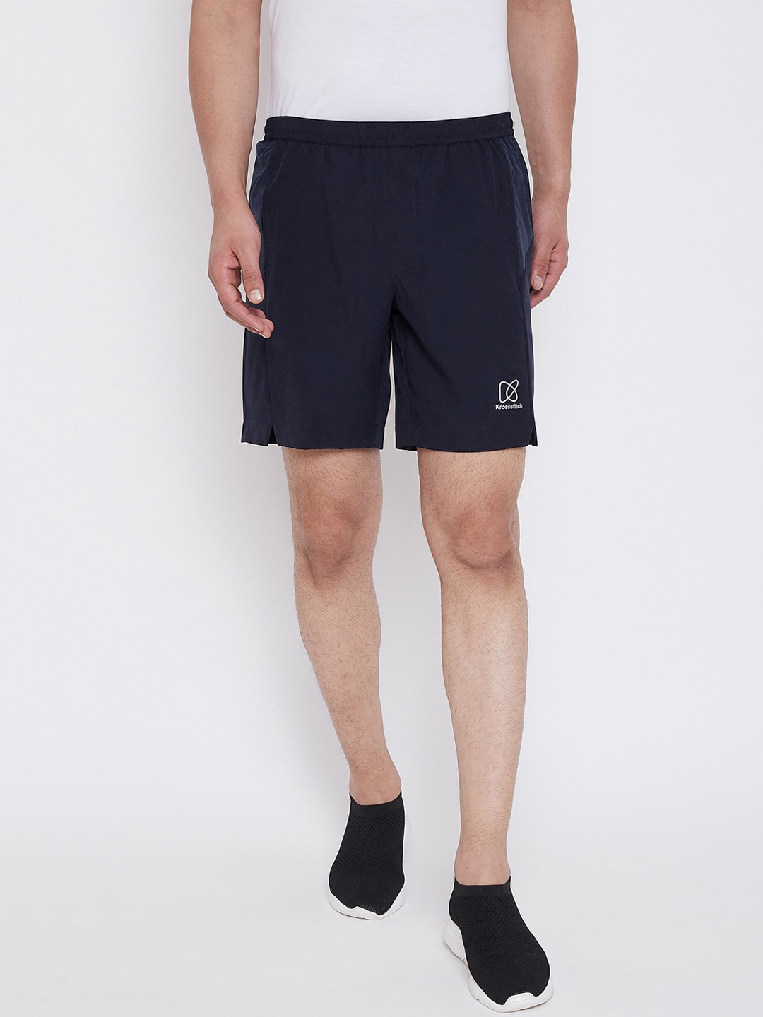 

KROSSSTITCH Men Blue Printed Regular Fit Sports Shorts
